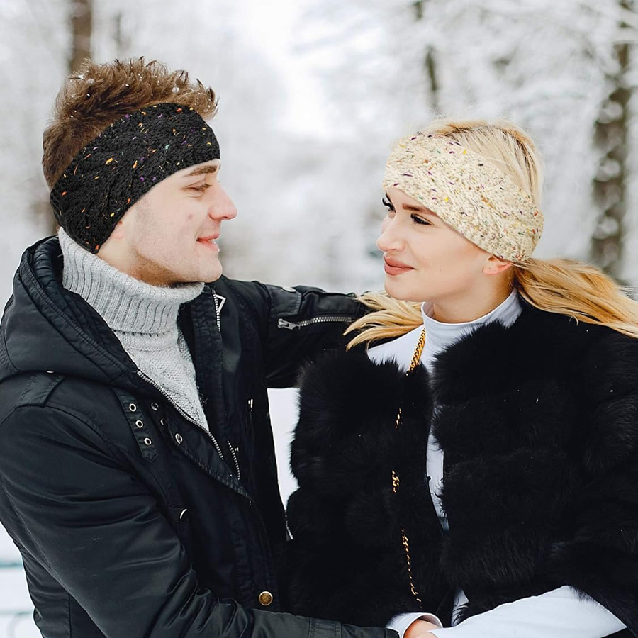 Fleece Ear Warmer Band - SSUNTAK Fascia per Capelli Invernale da